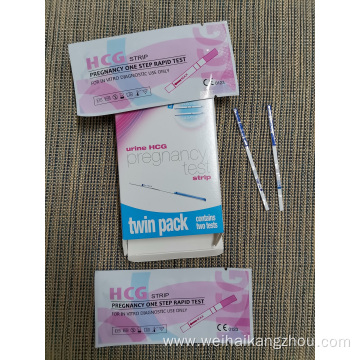 One Step HCG Pregnancy Test Self-Check Strip Kit on sale export